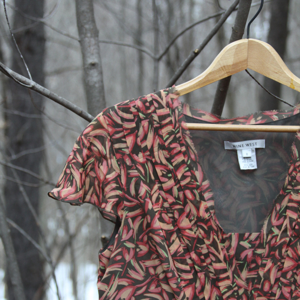 Short sleeve blouse - 100% Silk